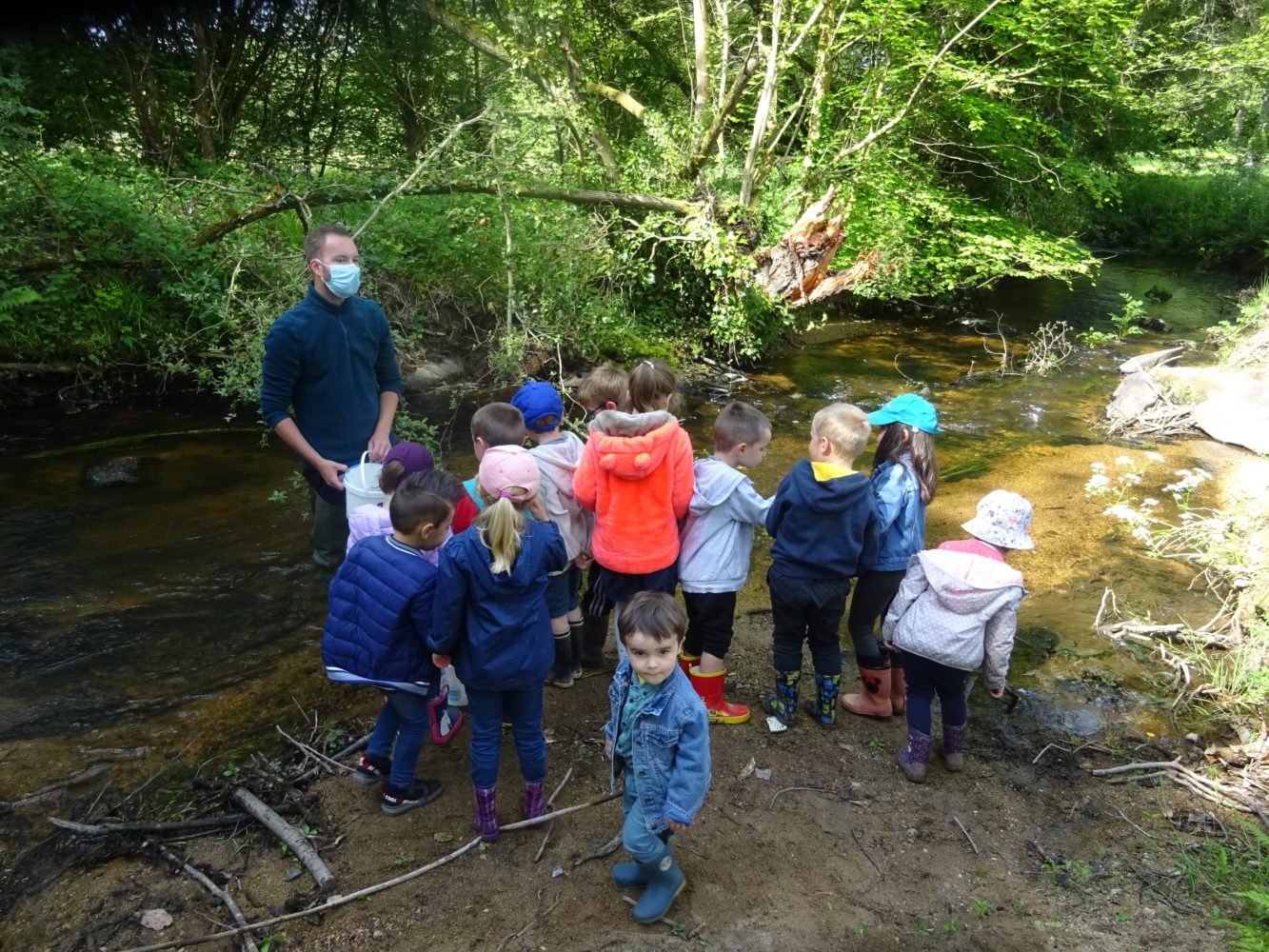 Première séance avec la fédération de pêche.